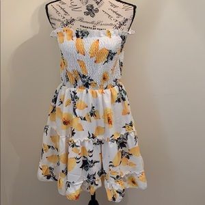 Strapless Lemon Dress